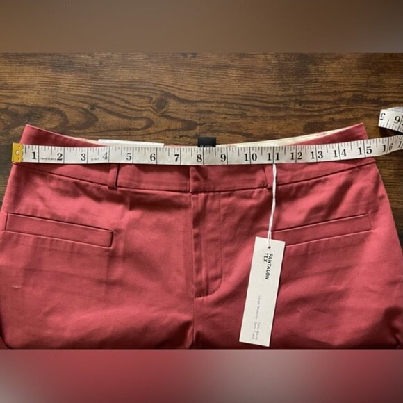 CLUB Monaco low rise modern fit bootleg Tex pant in desert Rose size 4 NEW - Picture 13 of 13